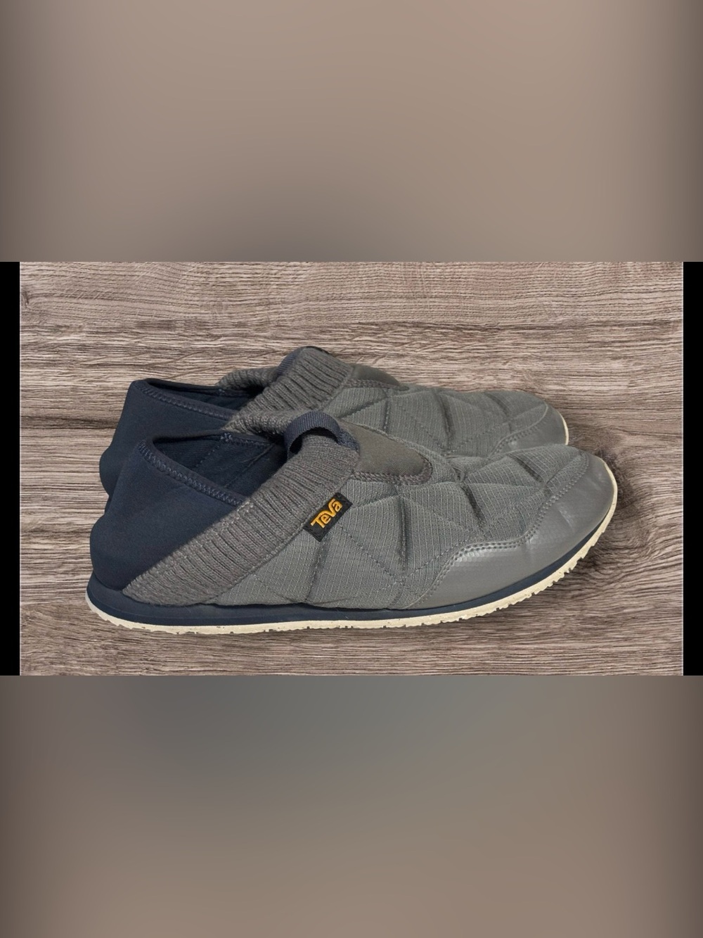 Teva Men's ReEmber Ember Moc Dark Gull Grey Slip On Shoes 1125472 Size  M8